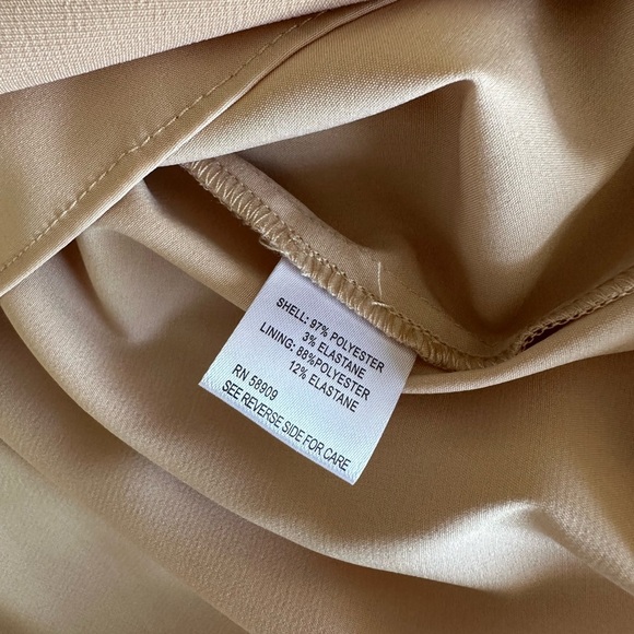 Gianni Bini One Shoulder Wrap Waist Mini Dress in Champagne Gold, Size 6 - Picture 11 of 13